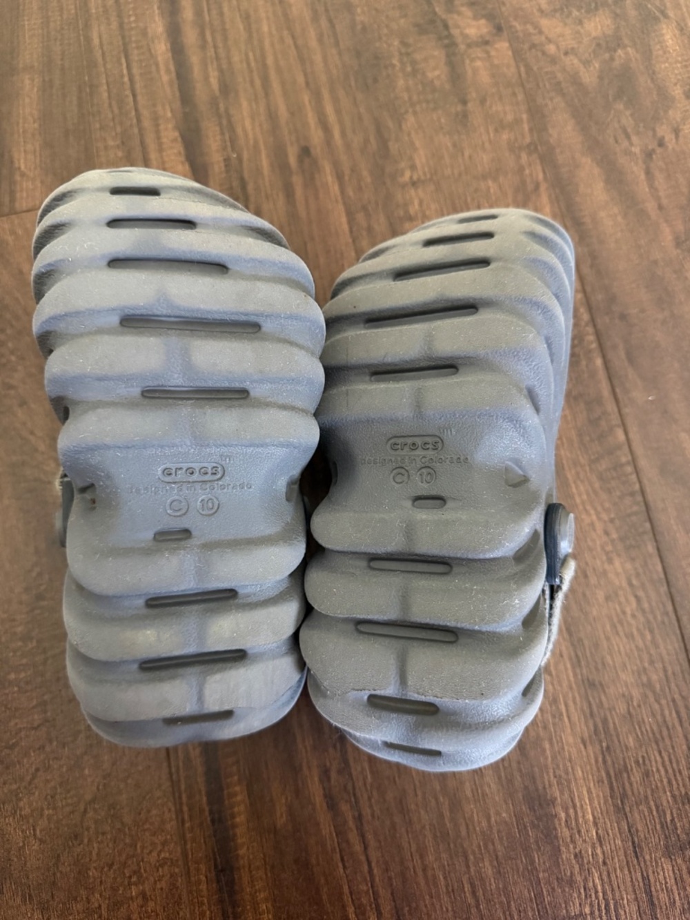 Crocs Kids' Boys Little Kid Echo Clogs Charcoal Gray Size C 10 - Picture 6 of 8
